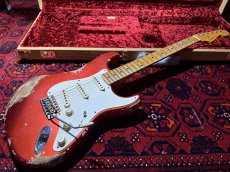 画像3: Fender Custom Shop '57 Stratocaster Heavy Relic - Handwound PU's / Candy Apple RED (3)
